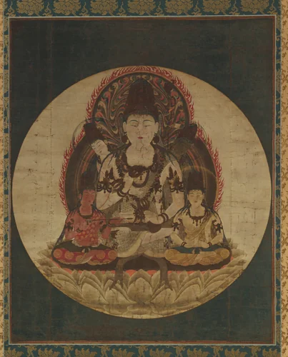 The Secret Five Bodhisattvas (Gohimitsu Bosatsu) by Unknown, painting, 1200-1299