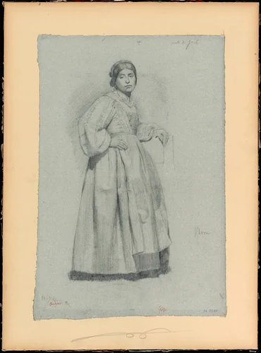 Italienne (Gaëta) by Edgar Degas, print, 1856-1857