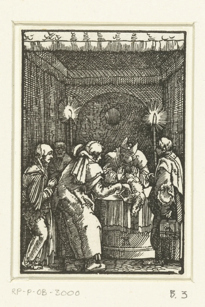 Joachims offer wordt geweigerd by Unknown, print, 1506-1538