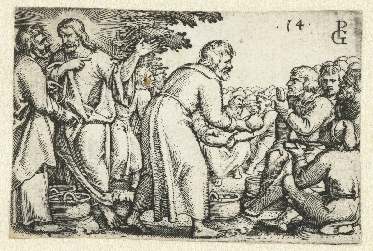 Wonderbare spijziging by Unknown, print, 1534-1535