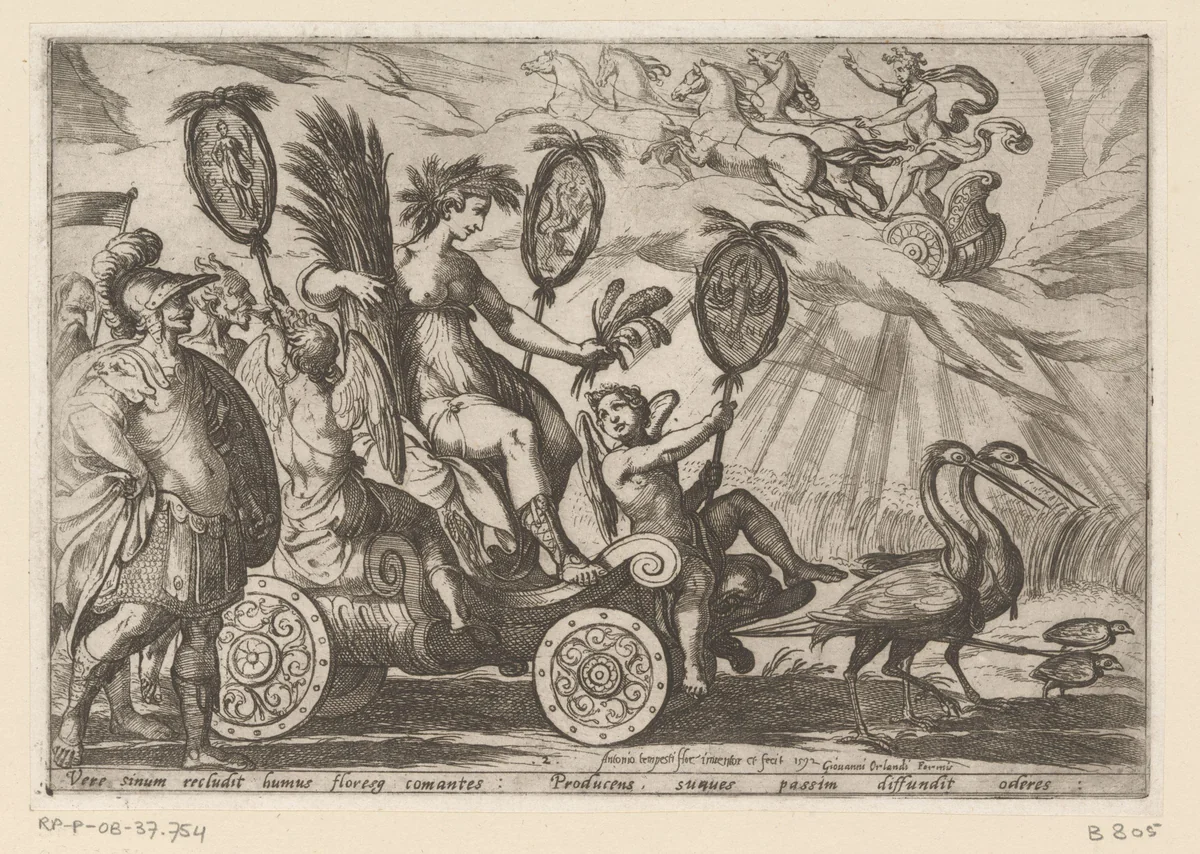 Zomer by Unknown, print, 1592