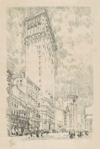Flatiron Building by Joseph Pennell, print, 1904