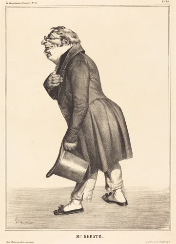 Comte de Kératry by Honoré Daumier, print, 1833