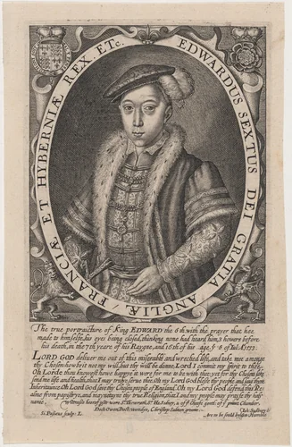 Edward VI of England by Simon van de Passe, print, 1595-1647