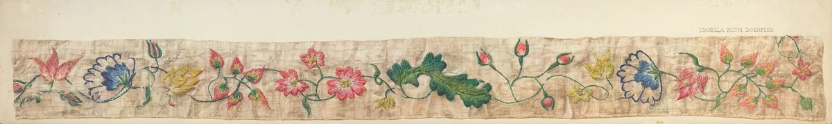 Bed Valance Detail by Isabella Ruth Doerfler, index of american design, 1939