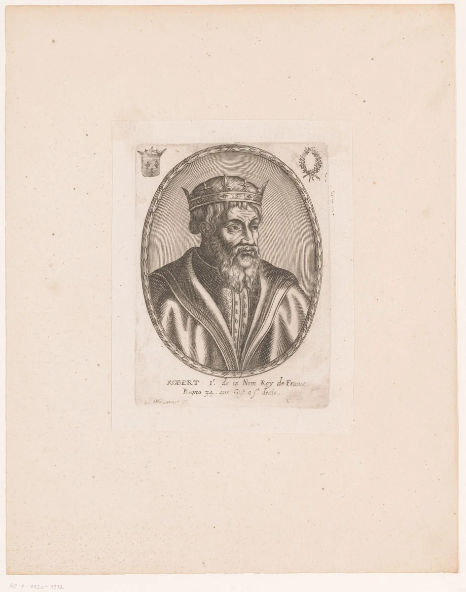 Portret van Robert van Bourgondië by anonymous, print, 1610-1668