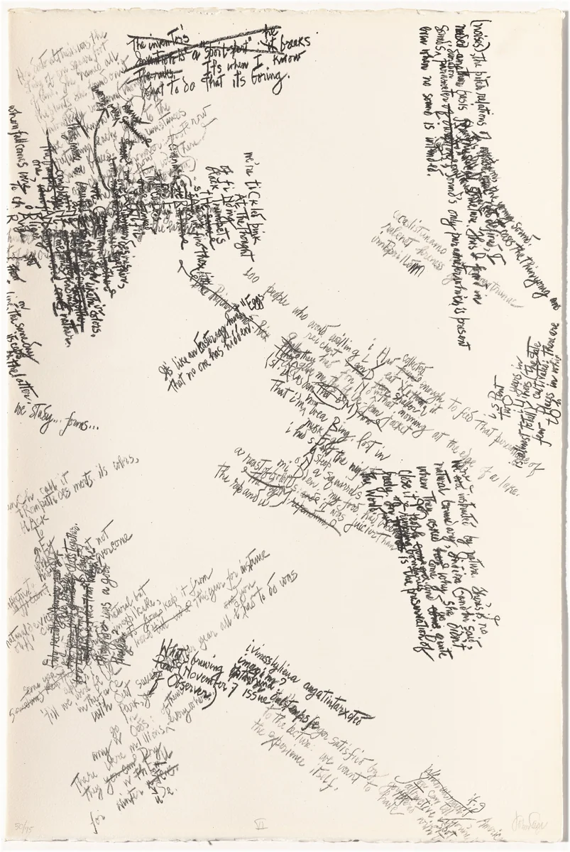 Untitled by John Cage, portfolio, 1972