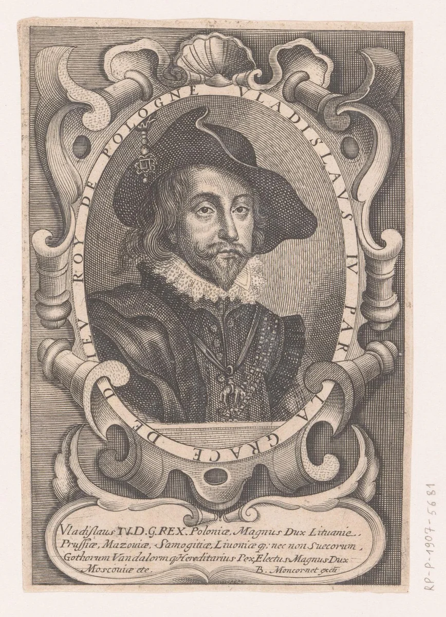 Portret van Wladislaus IV Wasa by anonymous, print, 1632-1668