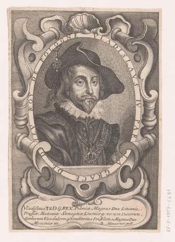 Portret van Wladislaus IV Wasa by anonymous, print, 1632-1668