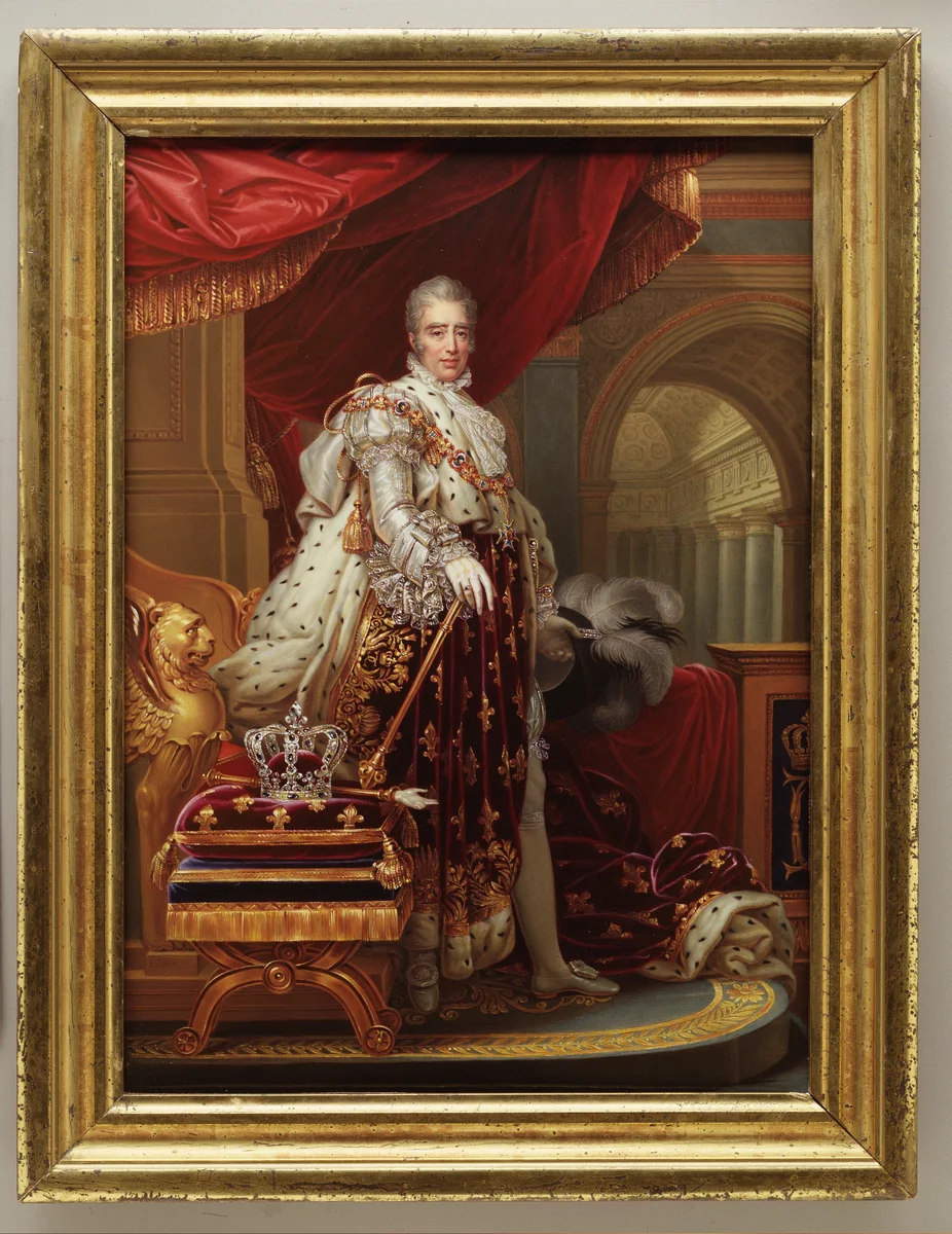 Charles X (1757–1836), King of France, after Gérard by Henry Bone, other, 1829