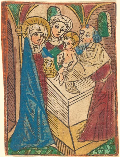 Presentation by German 15th Century, print, 1490