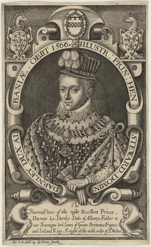 Henry Stuart, Lord Darnley by Renold Elstrack, print, 1571-1625