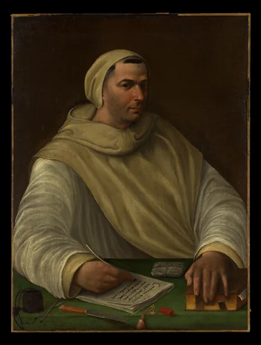 Portrait of an Olivetan Monk by Baldassarre Tommaso Peruzzi, painting, 1501-1536