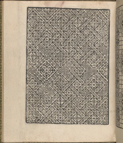 Giardineto novo di punti tagliati et gropposi per exercitio & ornamento delle donne (Venice 1554), page 23 (verso) by Matteo Pagano, book, 1554