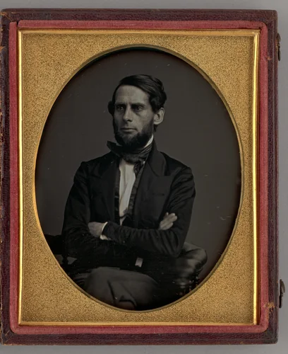 Untitled (Portrait of Seated Man with his Arms Crossed) by Unknown maker, other, 1848