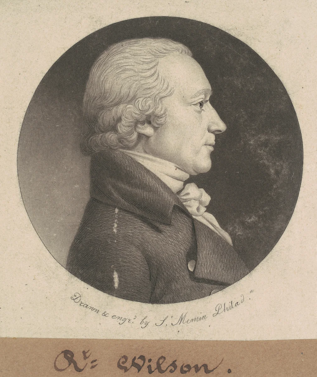 Robert Wilson by Charles B. J. Févret de Saint-Mémin, print, 1802