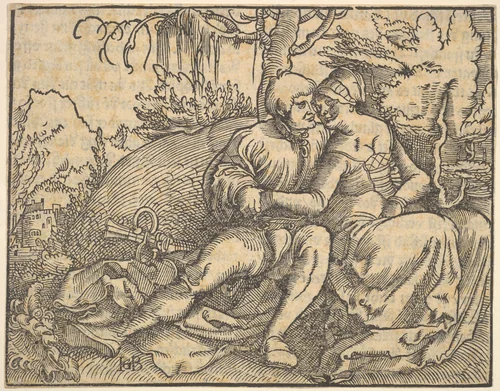 The Sixth of Ten Commandments, from "Die zehe gebot" by Hans Baldung, print, 1500-1545