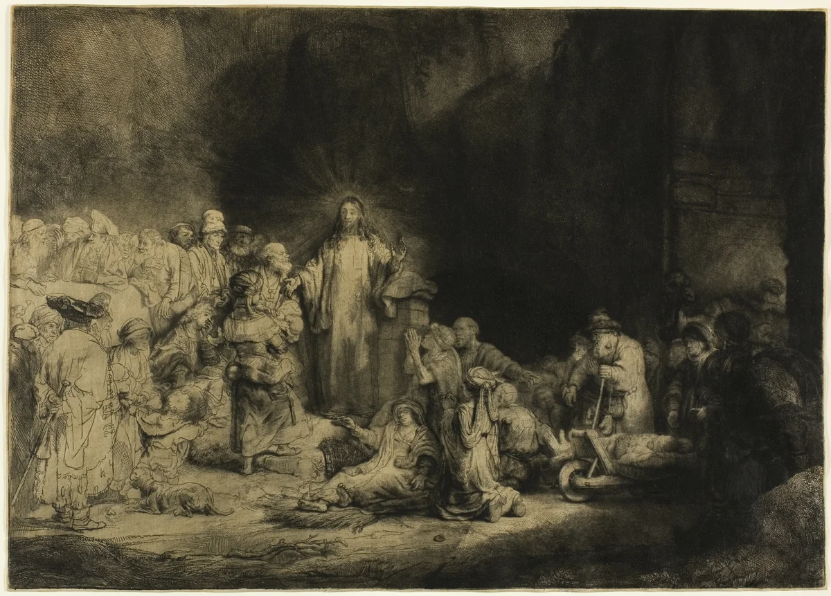 The Hundred Guilder Print by Rembrandt van Rijn, print, 1643-1653