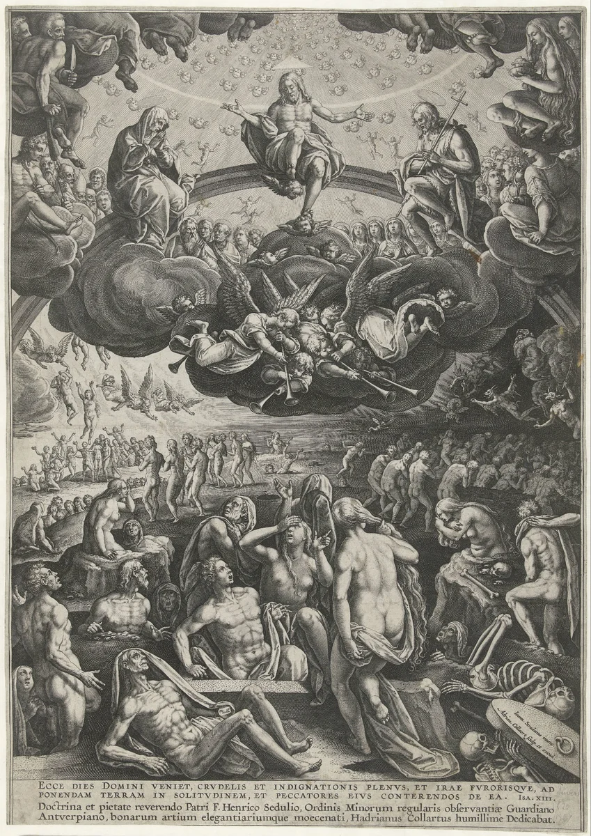 Laatste Oordeel by Unknown, print, 1570-1618