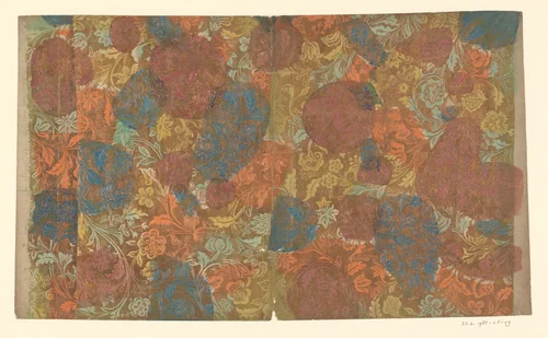 Blad met bloemen en dieren by anonymous, other, 1700-1850