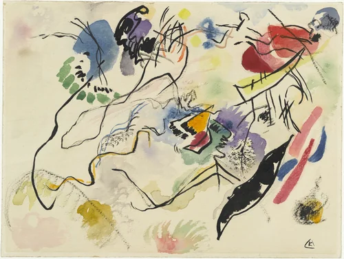 Watercolor No. 14 (Aquarell No. 14) by Wassily Kandinsky, drawing, 1913