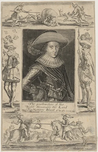 Mountjoy Blount, First Earl of Newport by Martin Droeshout, print, 1570-1650