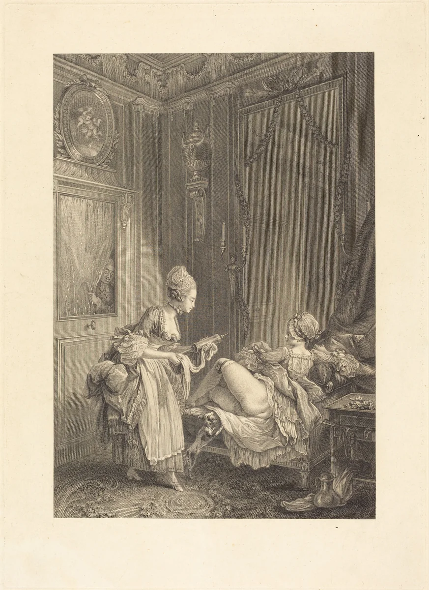 Le curieux by Pierre Maleuvre, print, 1740-1803