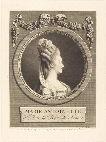 Marie-Antoinette by Marie Louise Adelaide Boizot
Louis-Simon Boizot, print, 1775