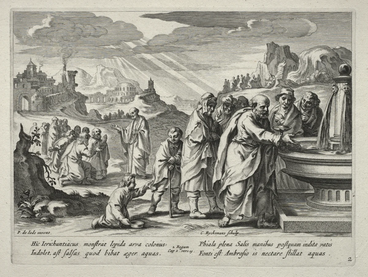 The Story of Elisha by Nicolaes Rijckmans, print, 1643