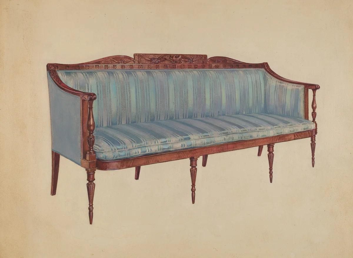 Sofa by Florence Choate, index of american design, 1936