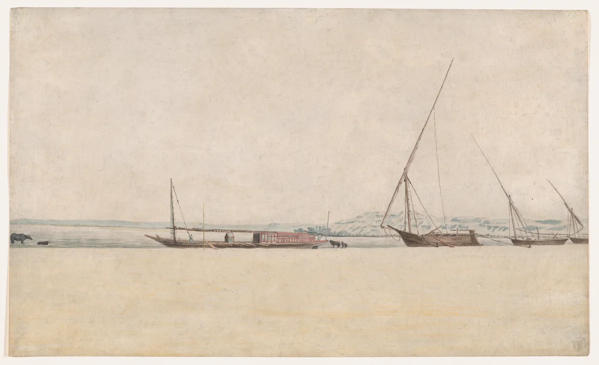 Tropical Coastal Landscape by Frans Post, drawing, 1607-1680