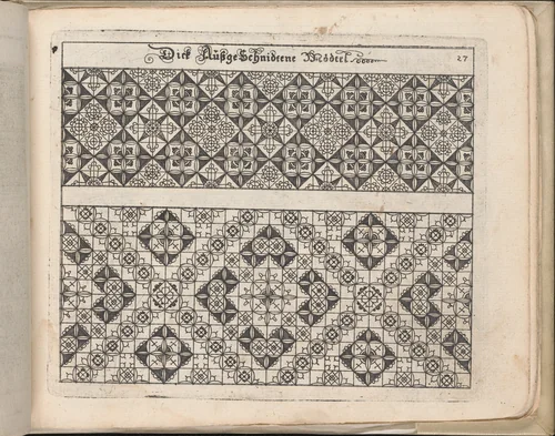 Schön Neues Modelbuch (Page 32 recto) by Johann Sibmacher, book, 1597