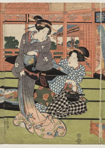 A View of the Large New Room at Sakurai by Utagawa Kunisada (歌川国貞), print, 1830-1837