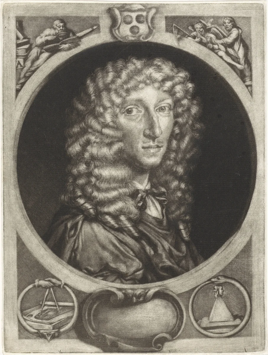 Portret van Dirck Evertsz. van Bleyswijck by Jan Verkolje, print, 1671