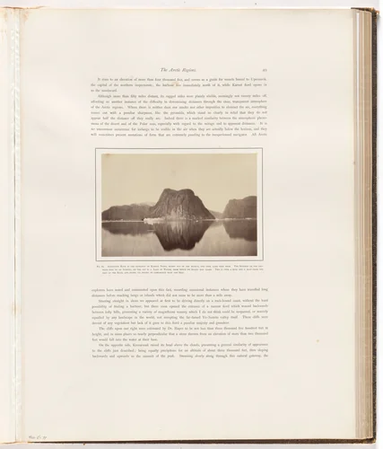 Sandstone rock at the entrance of Karsut Fiord by George P. Critcherson, John L. Dunmore, William Bradford, photograph, 1869
