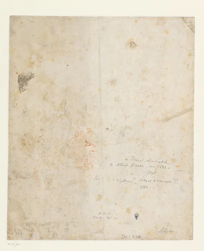 Portret van een man in profiel by Hendrick Goltzius, drawing, 1606