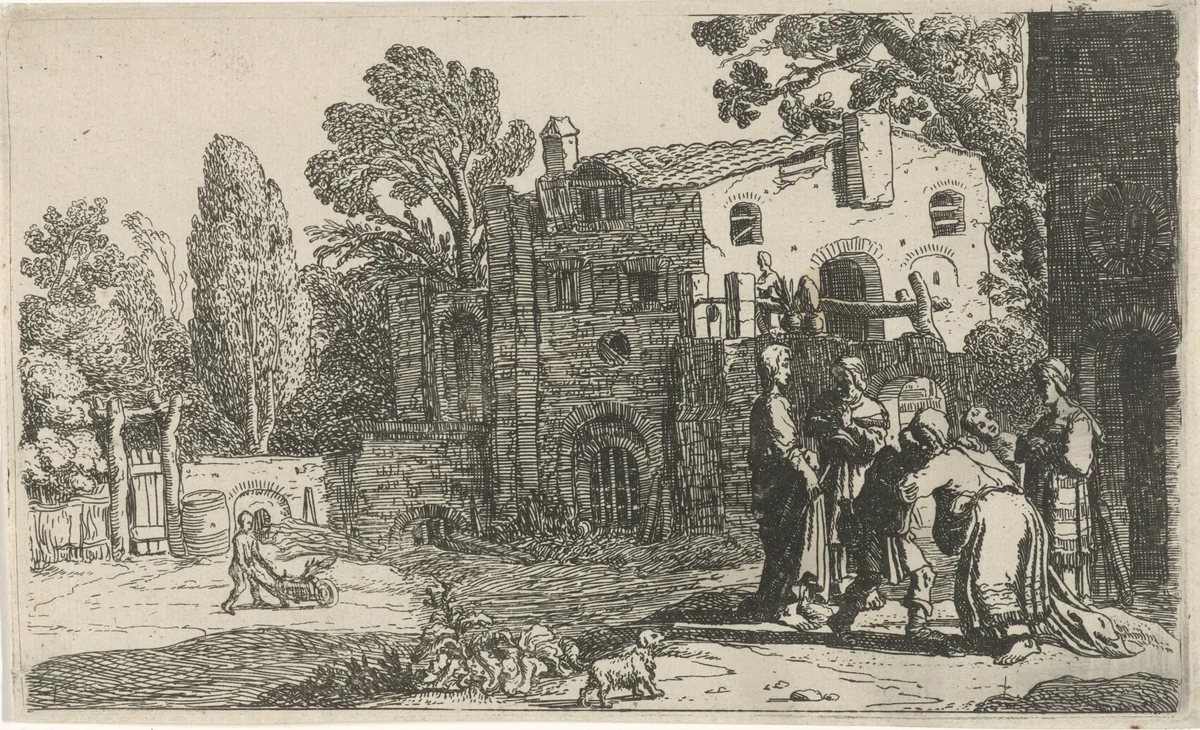 Terugkeer van Tobias by Claes Moeyaert, print, 1612-1655