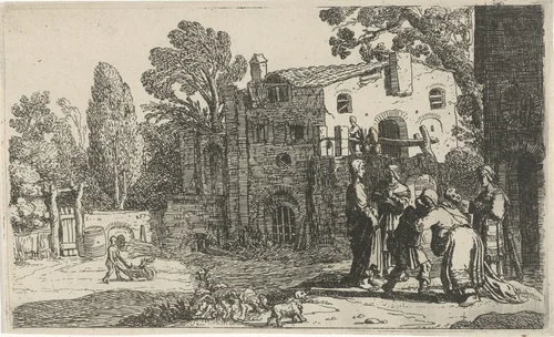Terugkeer van Tobias by Claes Moeyaert, print, 1612-1655