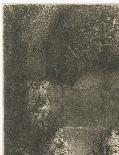 The Entombment by Rembrandt van Rijn, print, 1654