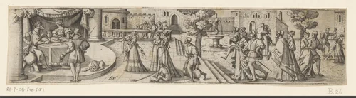 Maaltijd van Herodes by Unknown, print, 1524-1562