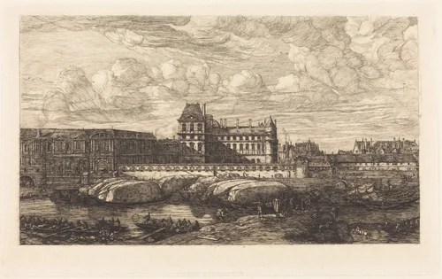 L'ancien Louvre d'après une peinture de Zeeman, 1651 (The Old Louvre, from a Painting by Zeeman, 1651) by Charles Meryon
Reinier Nooms, print, 1866