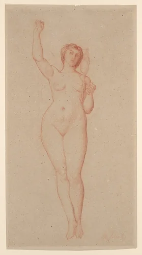 Study for "The Hours," Hôtel Pereire, Paris by Alexandre Cabanel, drawing, 1859-1869