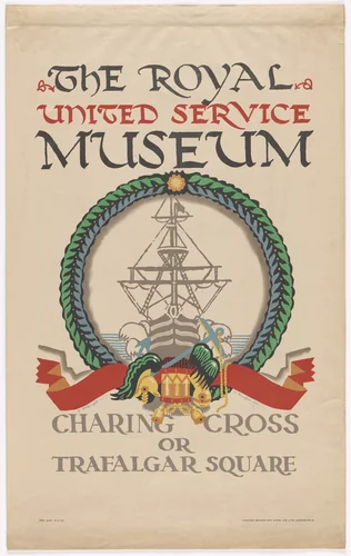 The Royal United Service Museum (Poster for Underground Electric Railways Company) by E. McKnight Kauffer, design, 1922