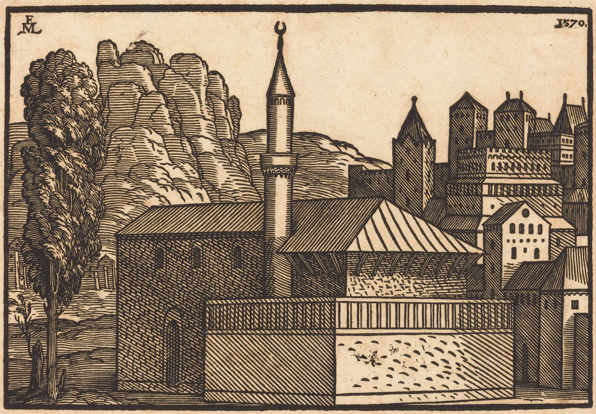 Turkish Town by Melchior Lorch, print, 1570