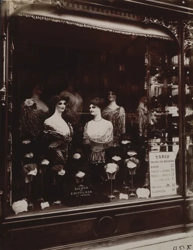 Coiffeur, boulevard de Strasbourg by Eugène Atget, photograph, 1912