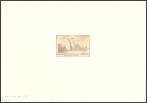 Gezicht op de zuidzijde van het Kartuizerklooster te Amsterdam by Claes Jansz Visscher, drawing, 1596-1652