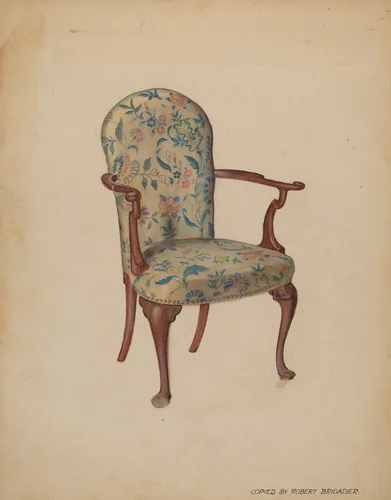 Armchair by Robert Brigadier, index of american design, 1936