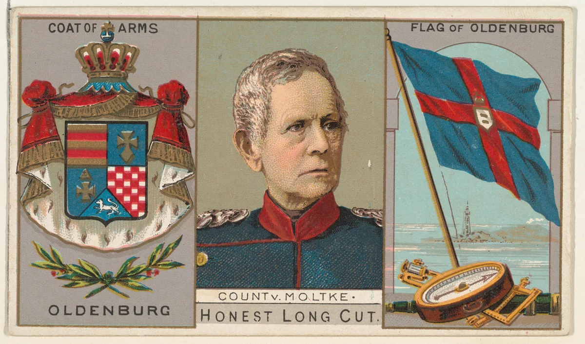Count von Moltke, Oldenburg, from the Rulers, Flags, and Coats of Arms series (N126-1) issued by W. Duke, Sons & Co. by W. Duke, Sons & Co., print, 1888