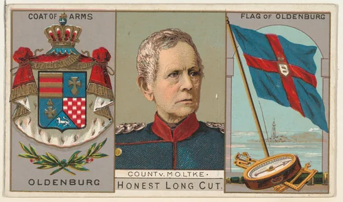 Count von Moltke, Oldenburg, from the Rulers, Flags, and Coats of Arms series (N126-1) issued by W. Duke, Sons & Co. by W. Duke, Sons & Co., print, 1888