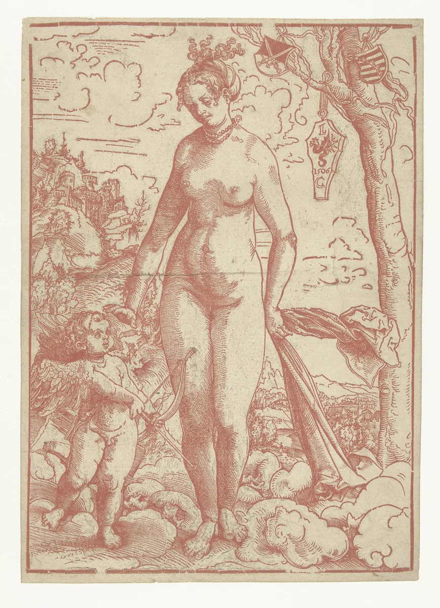 Venus en Amor by Unknown, print, 1506